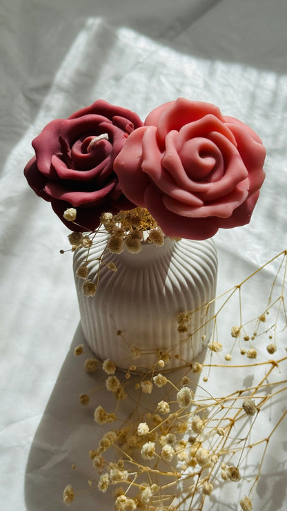 Florero con flores de cera de soja, regalo decorativo — VIGGÓ STUDIO (foto 3)