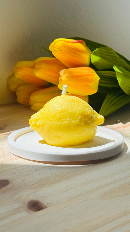 Pack 3 velas Lumen Citrus de cera de soja, aroma lemon cream — VIGGÓ STUDIO (foto 2)