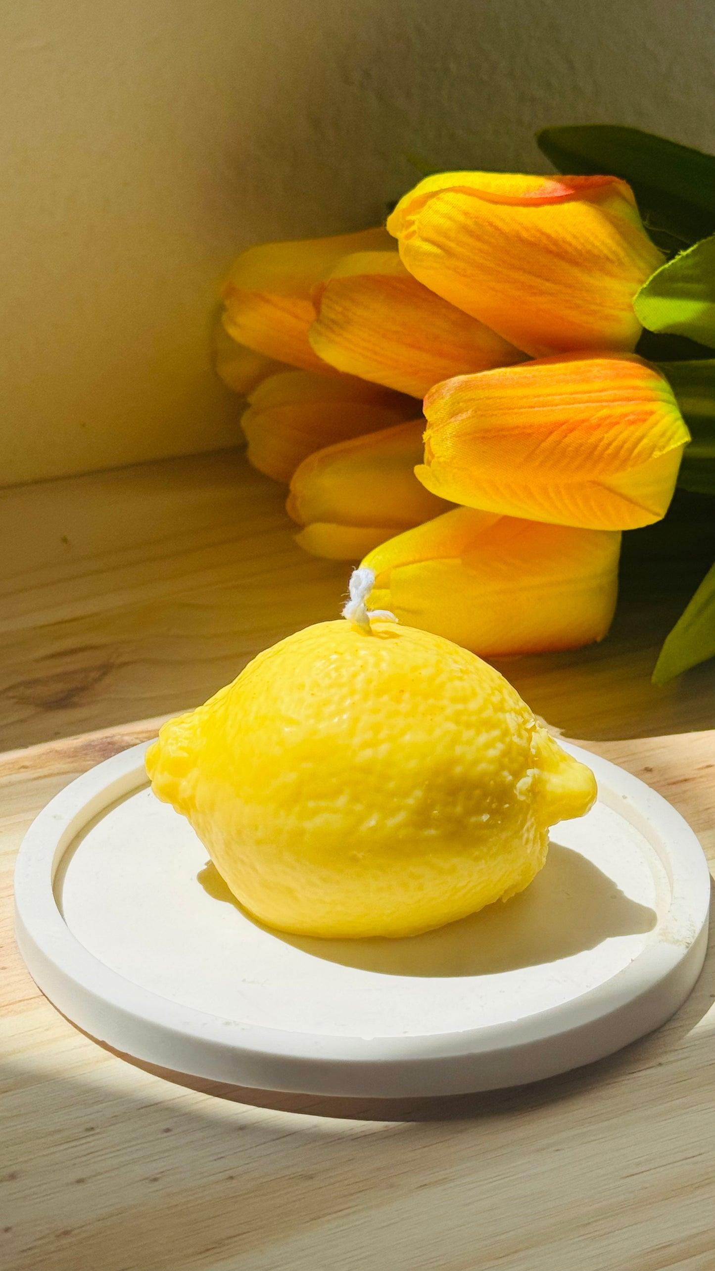 Pack 3 velas Lumen Citrus de cera de soja, aroma lemon cream — VIGGÓ STUDIO (foto 3)