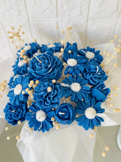 Bouquet de flores variadas en cera de soja — VIGGÓ STUDIO (foto 2)