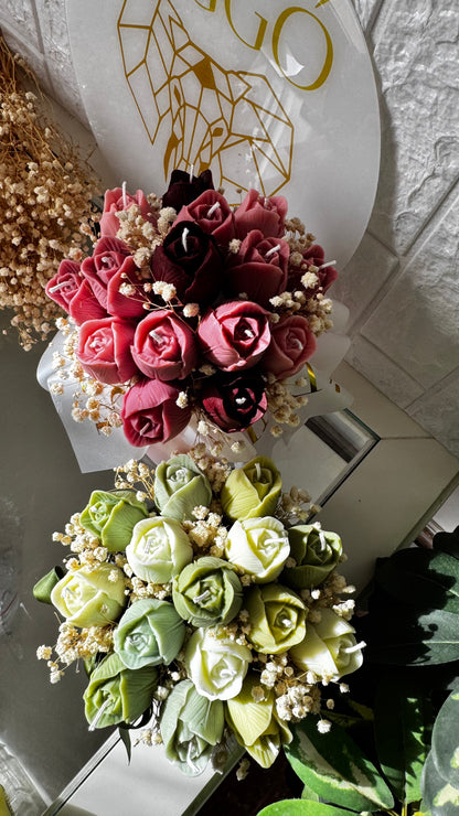 Bouquet de tulipanes de cera de soja, regalo artesanal — VIGGÓ STUDIO (foto 2)