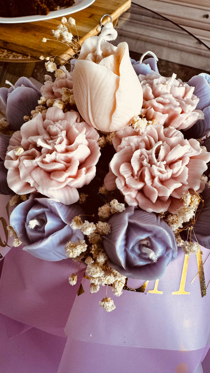 Bouquet de flores variadas en cera de soja — VIGGÓ STUDIO (foto 4)